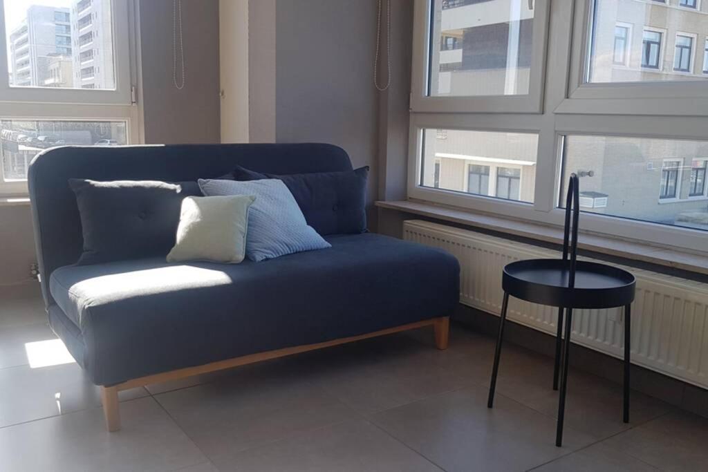 Oostende Studio Voor 2 Of 3 Pers Met Zeezicht Kültér fotó